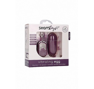 10 Speed Remote Vibrating Egg - Big - Purple